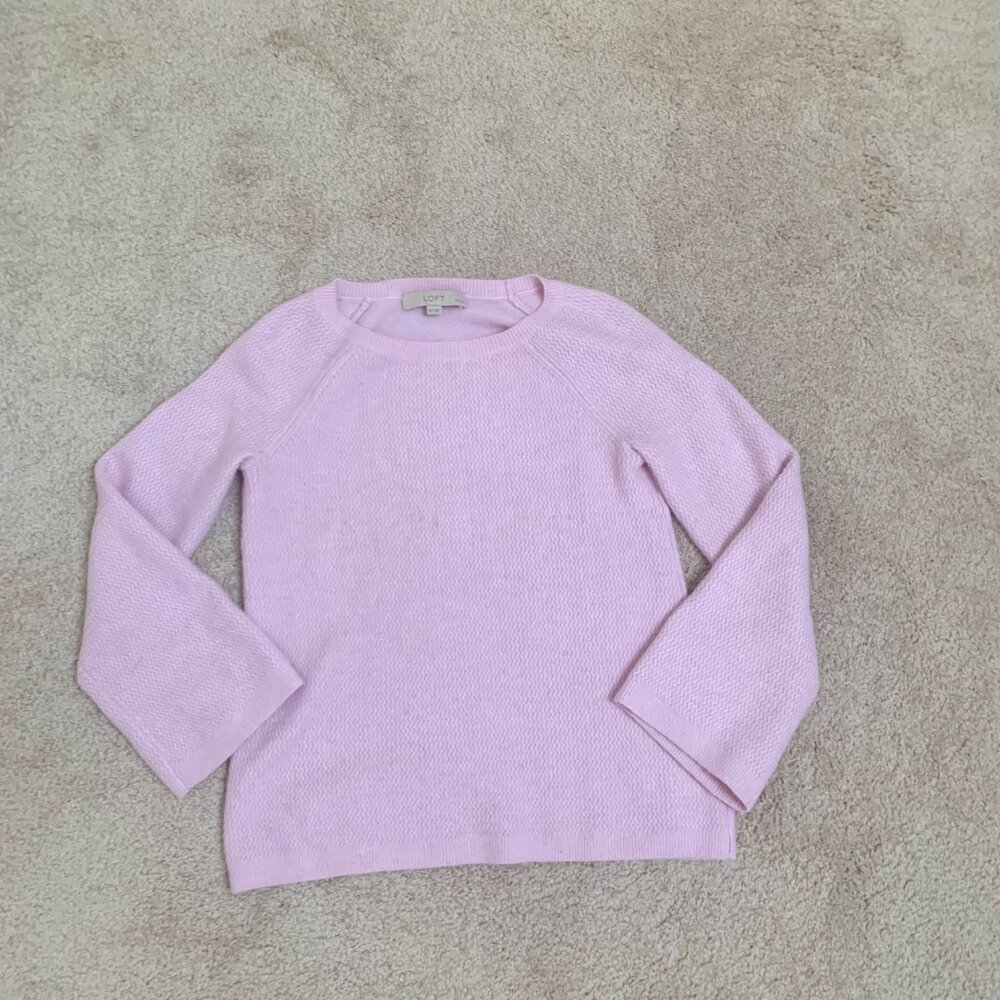 Loft Lavender Sweater Petite XS